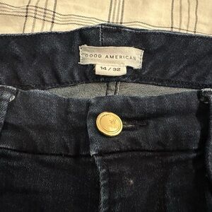 Good American Dark Blue High Rise Jeans